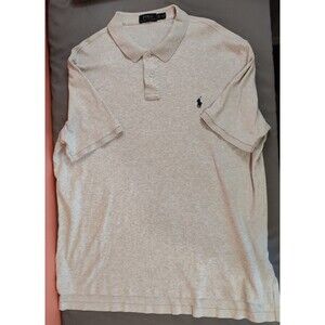 Men's Polo Ralph Lauren Short Sleeve Polo Shirt Heather Gray XXL